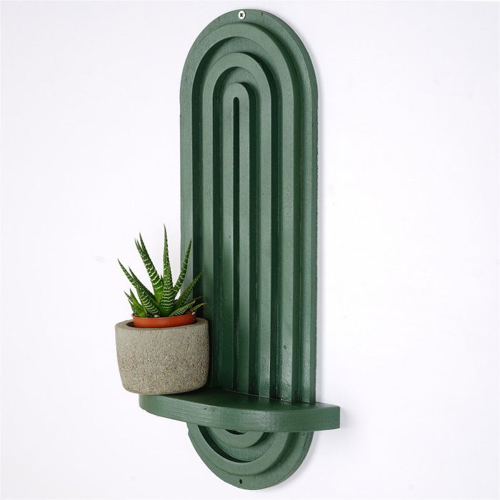 Hanah Home Raf268 Estantería de pared Verde